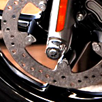 スカル・フロントアクスルナットカバー（ハーレー）