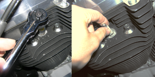 緩めて外します