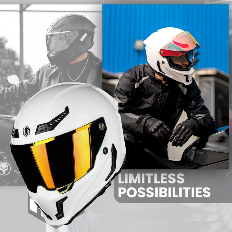【スピードの空気に馴染むシルエット】ILM MF509 フルフェイス・レーシングヘルメット3