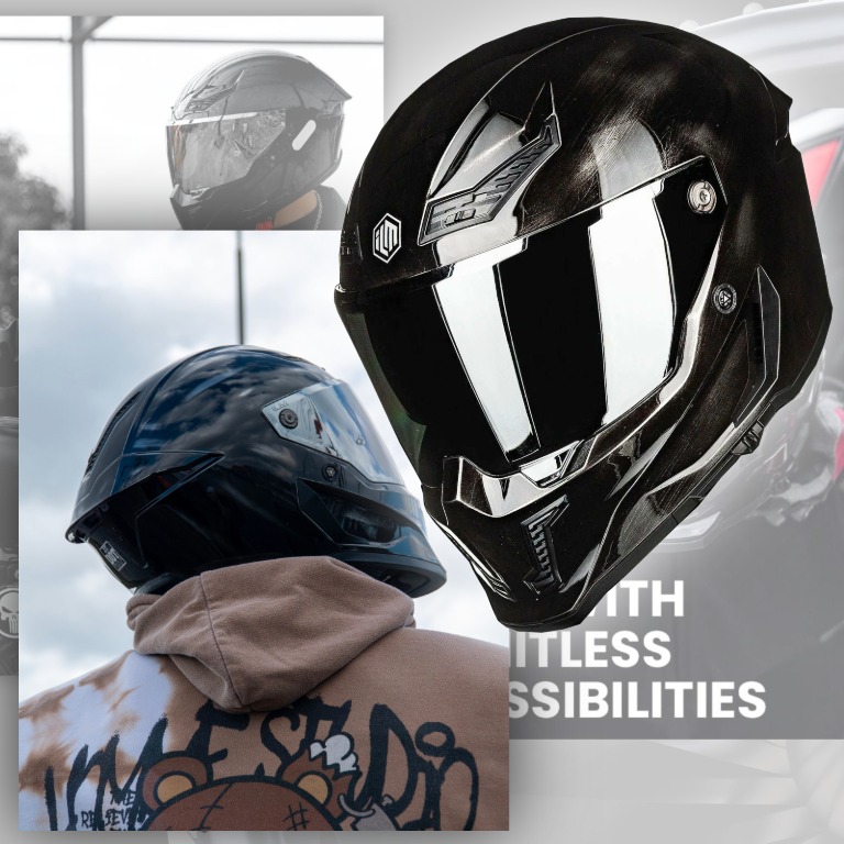 【スピードの空気に馴染むシルエット】ILM MF509 フルフェイス・レーシングヘルメット2