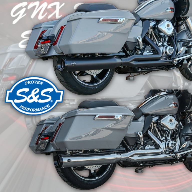 【M8ツーリングを本気で走らせる、2-1フルエキの最適解】S&S GNX 2-1 フルエキゾーストマフラー3